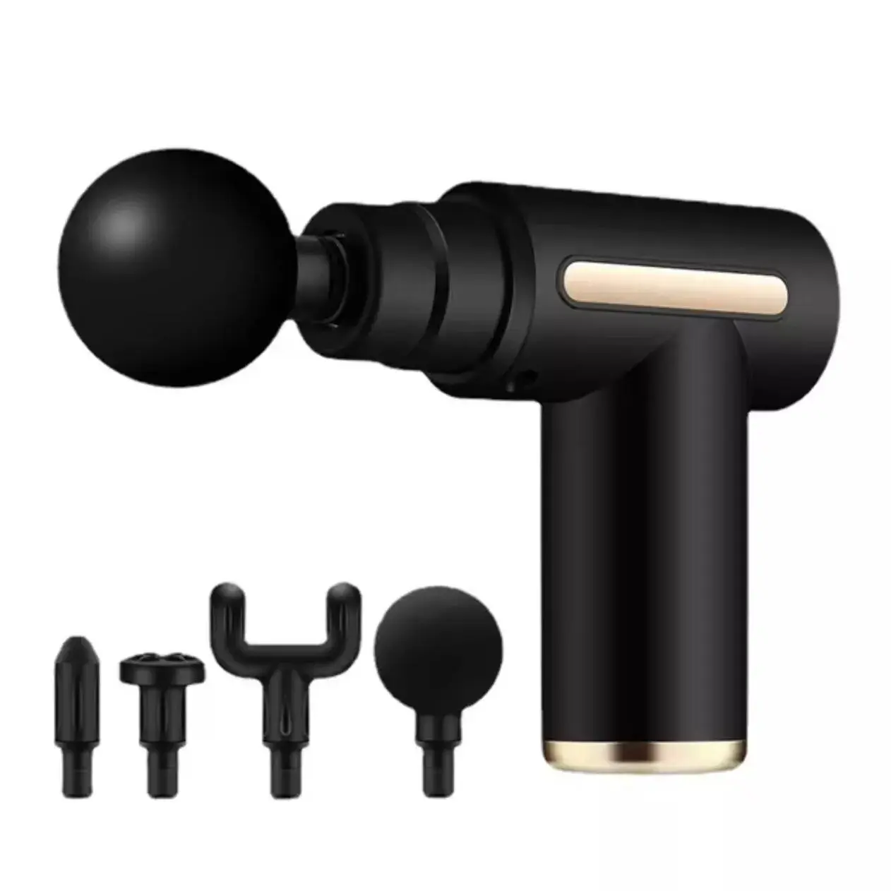 TekDeals Percussion Massage Gun - 6 Speed Handheld Rechargeable Battery Device with 4 Heads, Type-C Charging, Portable Tight Muscles Relief Vibration Gadget, Personal Care Gift for Adults, Rechargeable Battery Massage Devices