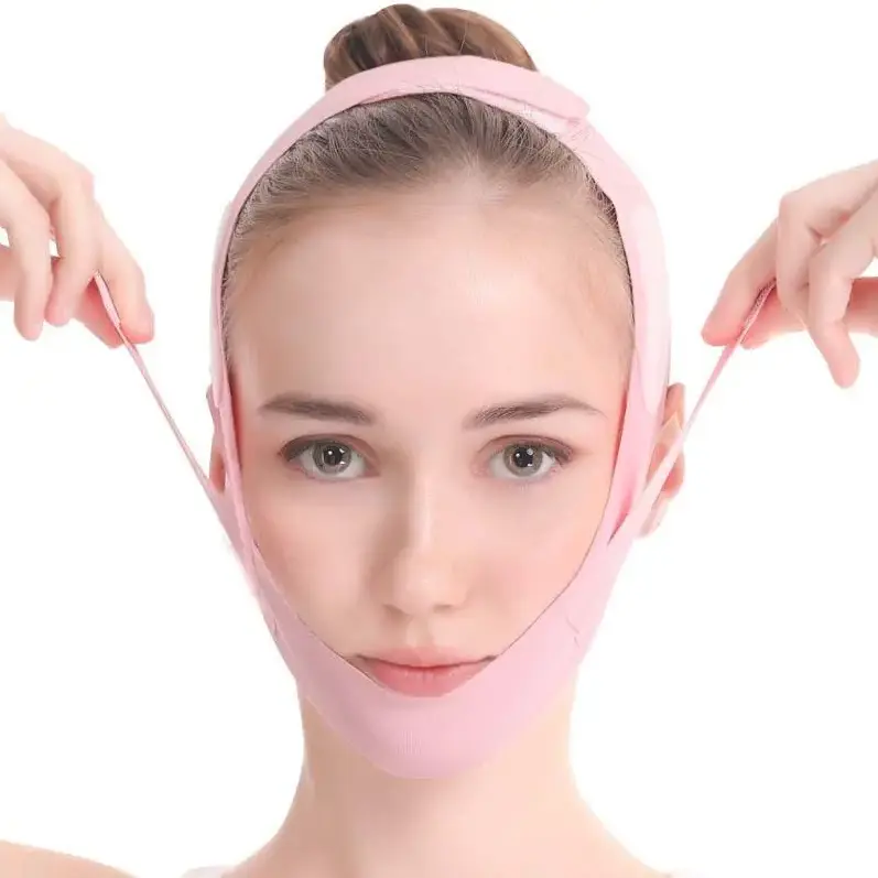 Women's V-Line Facial Lifting Chinstrap - Reusable Sleeping Jaw Strap, Jaw Exerciser, Jawline Shaper, Chin Up Tape, Jaw Straps