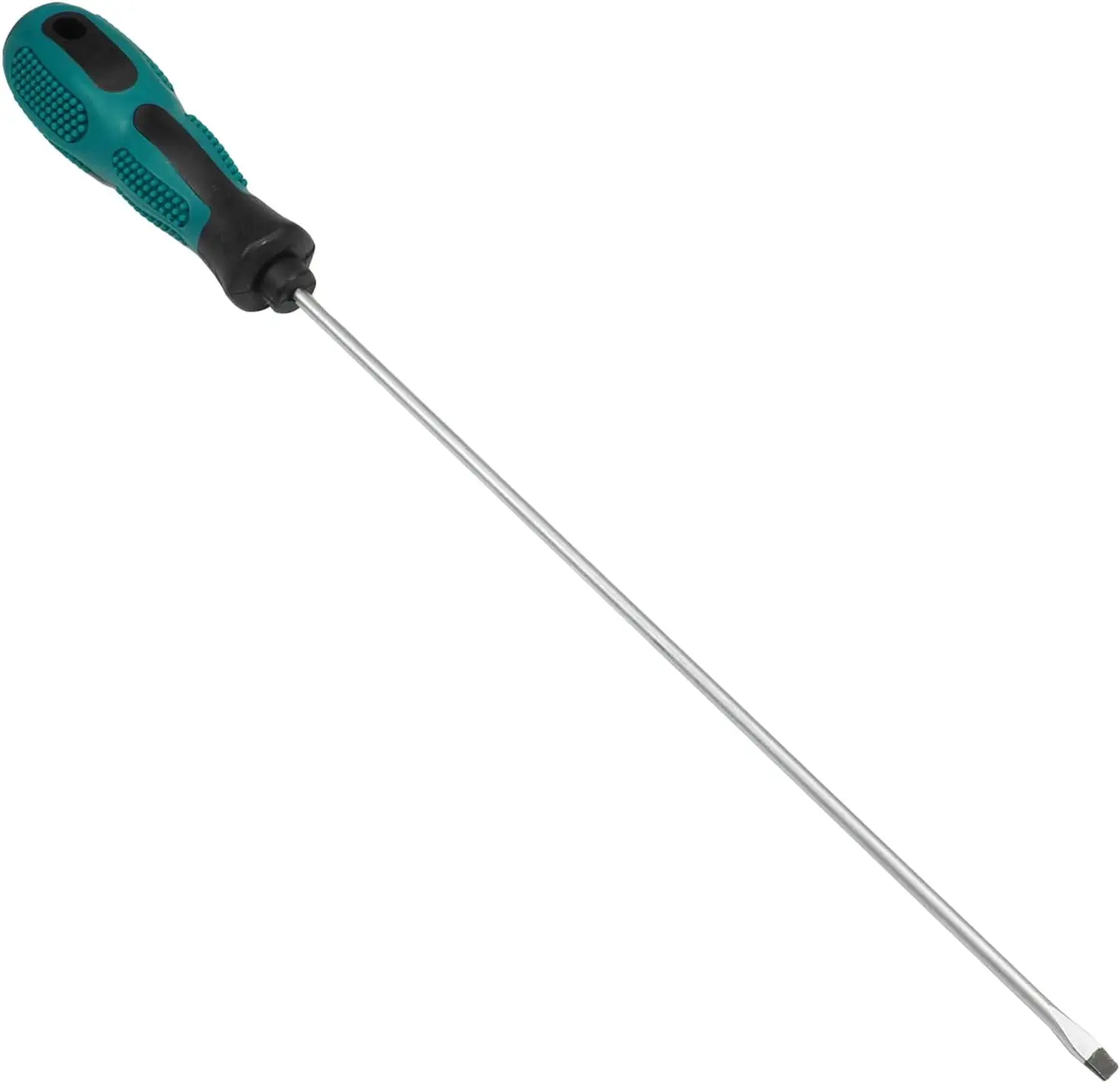 3mm Slotted Screwdriver, Magnetic Flat Blade Screwdriver with 200mm Matt Chrome Plated Shaft Non-slip Handle