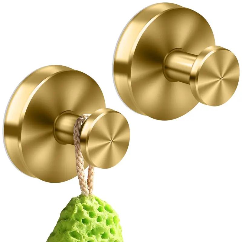 Suction Cup Hooks for Shower and Bathroom Use 304 Stainless Steel No-Drill Installation 15 lbs Capacity Matte Black Design for Glass Mirrors Tiles