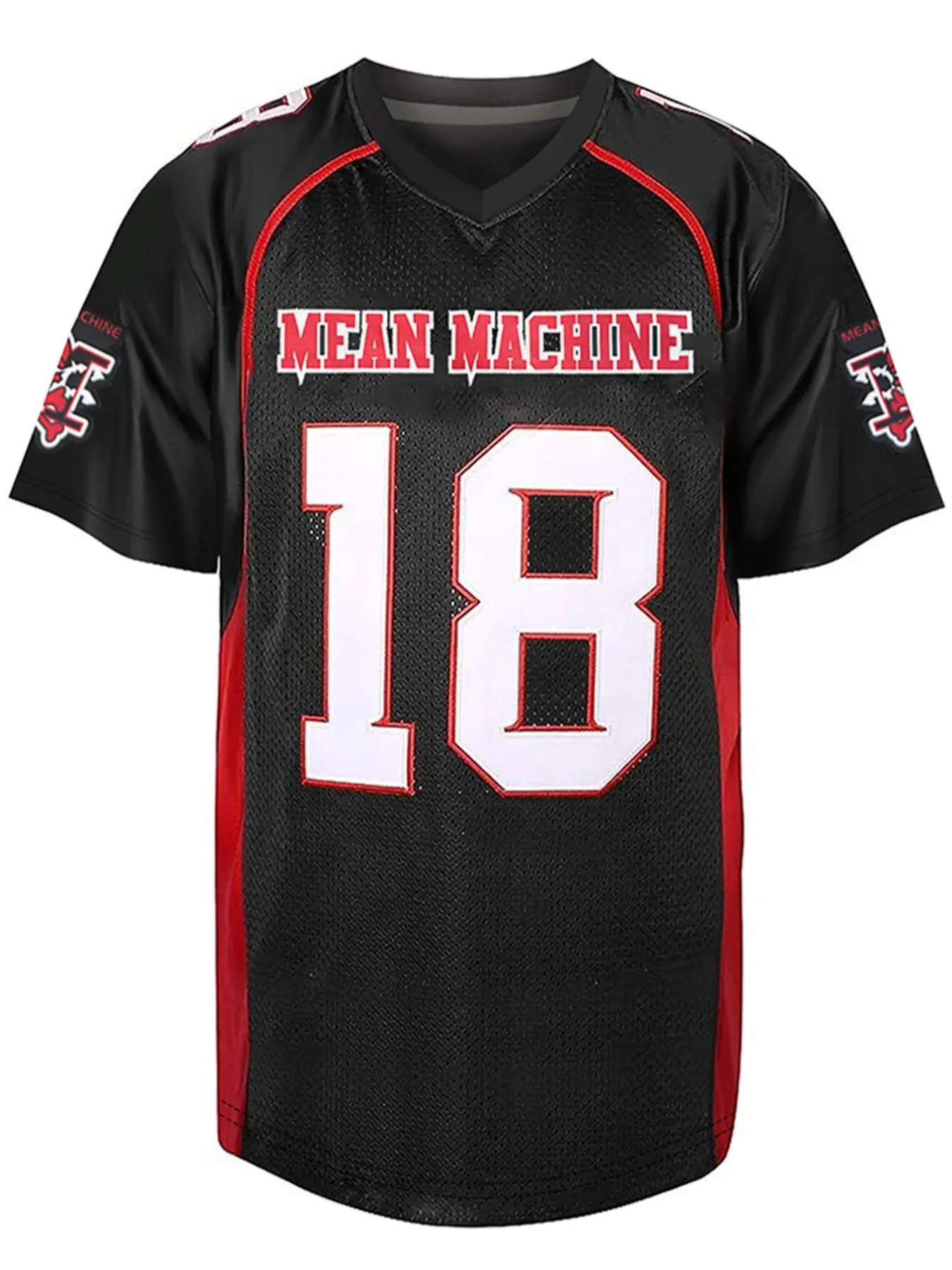 Men's Letter & Number Patched V Neck Football Jersey, Jersey Shirts, Jersey Tee, Sports Style Jersey, Loose Casual Short Sleeve Sports T-shirt for Summer, Men's Top for Daily Wear, Sports Clothing