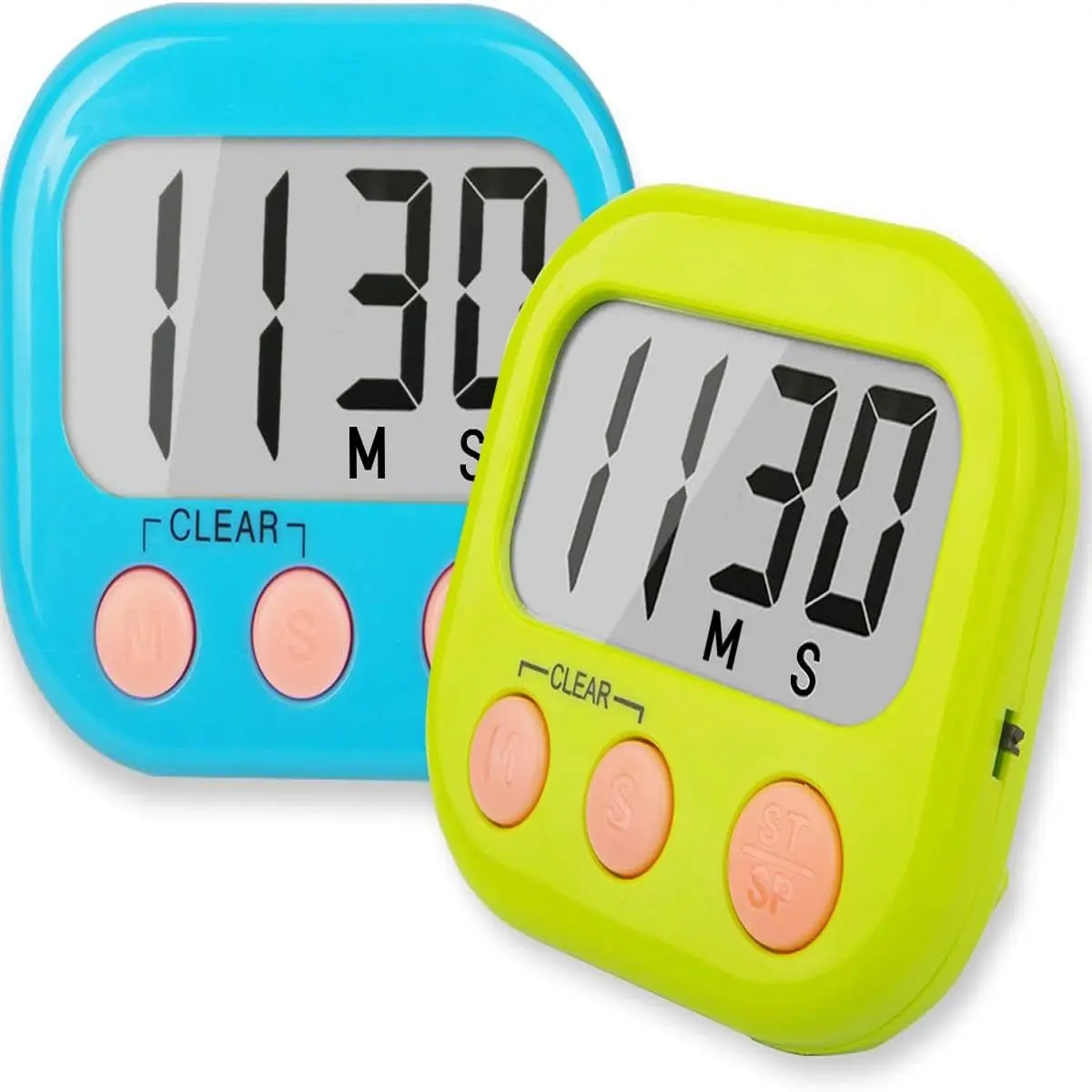 2 Pack Classroom Timers for Teachers Kids Large Magnetic Digital Timer