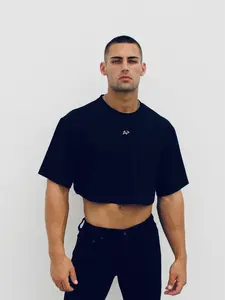 Oversized Crop Top - Black by Abel P