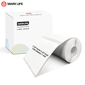 2 Inch Round Thermal Sticker Labels(50mm)- 150 Sheets/Roll, Self-Adhesive Direct Thermal Paper For P50/M110/M220/D100/D200/X4 Printers, Circle Stickers For Reatil Thank You Tags, Food Jars & Gift Packaging