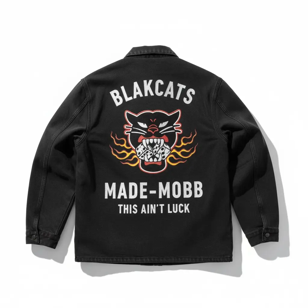 BLAKCATS Mechanic Jacket - Black Denim