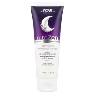 NOW Foods Solutions, NiteZen™ Magnesium Body Cream, 4 oz (113 g)