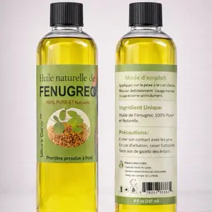 Fenugreek Oil 100% Pure – Cold Pressed Natural Oil | 8 fl oz (237 ml)