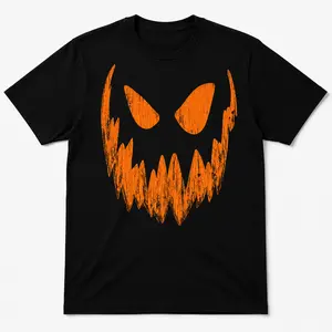 Big Mouth Bob Pumpkin Face T-Shirt, Scary Hallowee