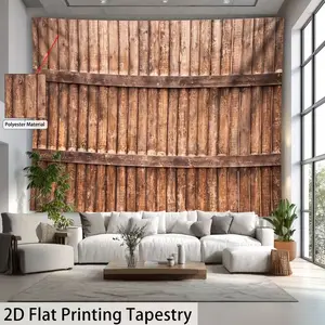 Ultra Large Size Original Wood Wall Photo Background, High Definition Digital Print Giant Rug, Polyester Fiber Home Decor, No Installation Needed, Durable Decorative Tapestry