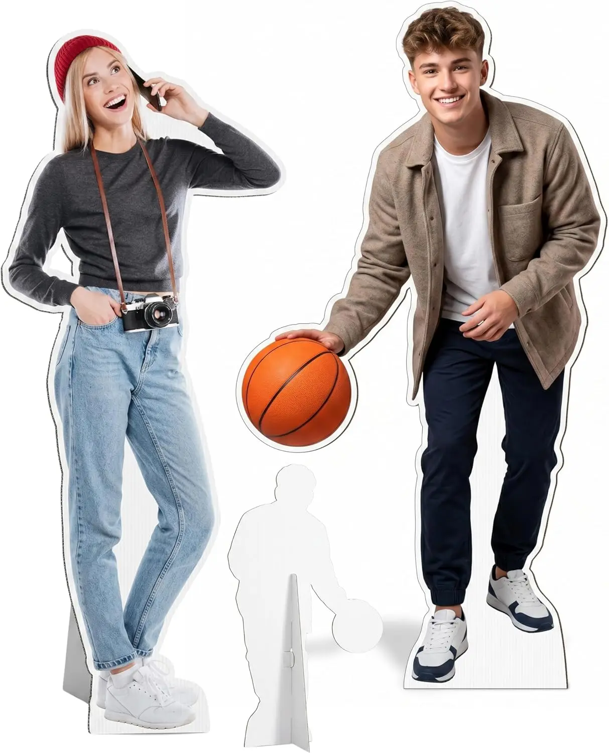 Custom Life Size Cardboard Cutout from Your Photo – 1-8 FT Life Size Cutout with Professional Finish, Print & Durable 4mm Corrugated Plastic - Ideal for Birthday, Wedding, Party & Home Decor