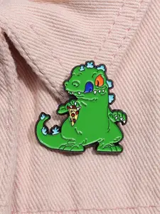 90s Nostalgic Vintage Naughty Soldier Enamel Pin Badge, Perfect Accessory for 90s Nostalgia Lovers, Retro Cartoon Fans, and Collectors