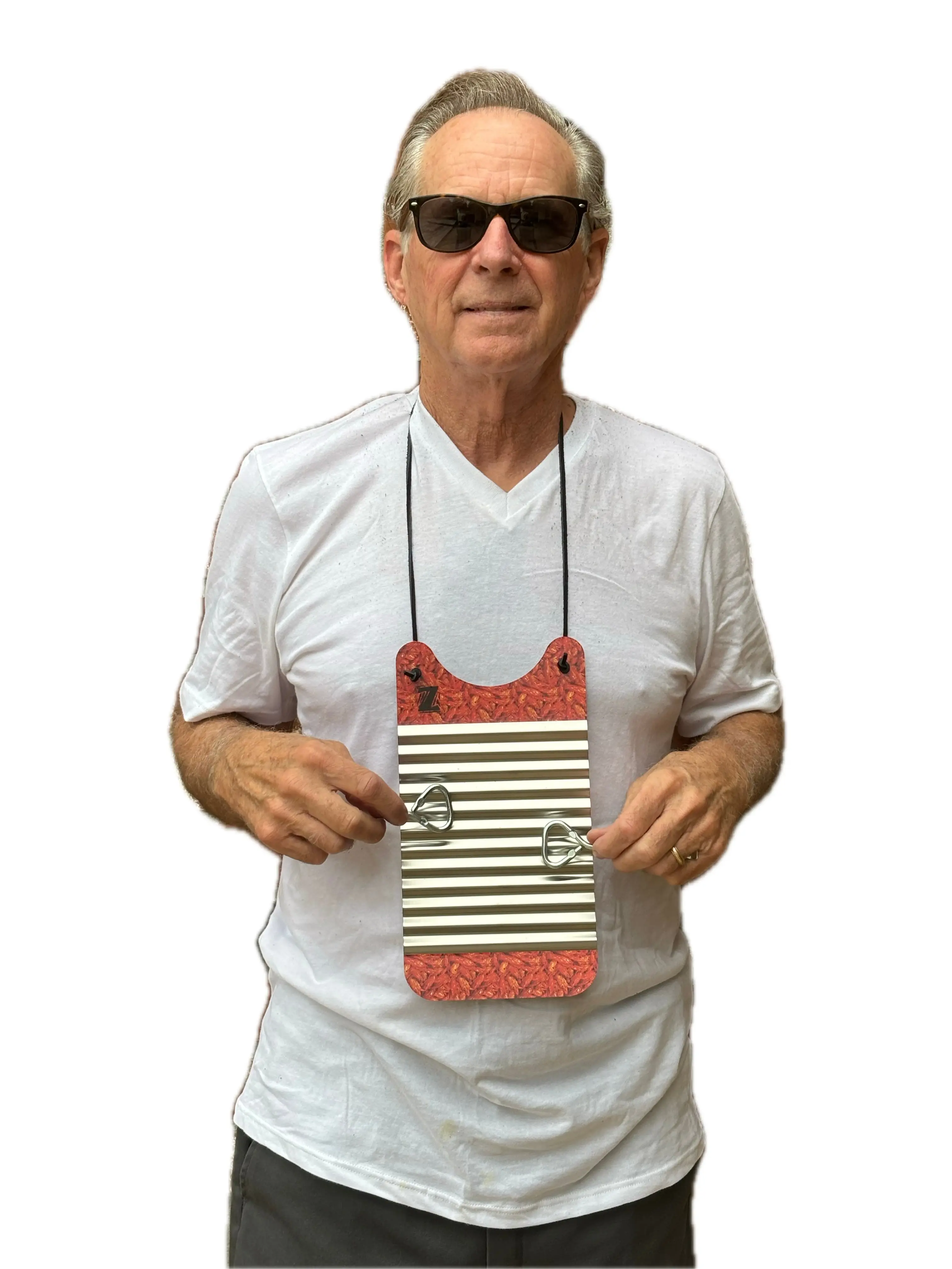 Handmade Metal Mini Crawfish Motif Zydeco Washboard Rubboard - Kids' Percussion Instrument for Musical Hobbies, Zydeco Music