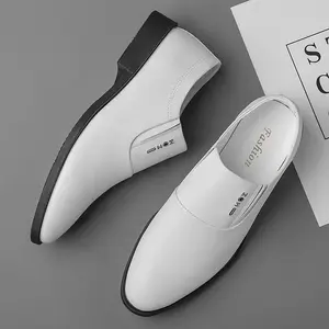Bdhjydb Men's Business Formal Wear, Men's Dress Shoes, White Slip-on Shoes, Men's Dress Shoes, Slip-on Shoes