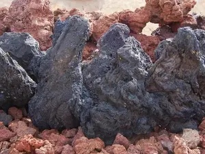 3 Black Lava Pillars, 100% Natural 4"-6" #Nano Scape