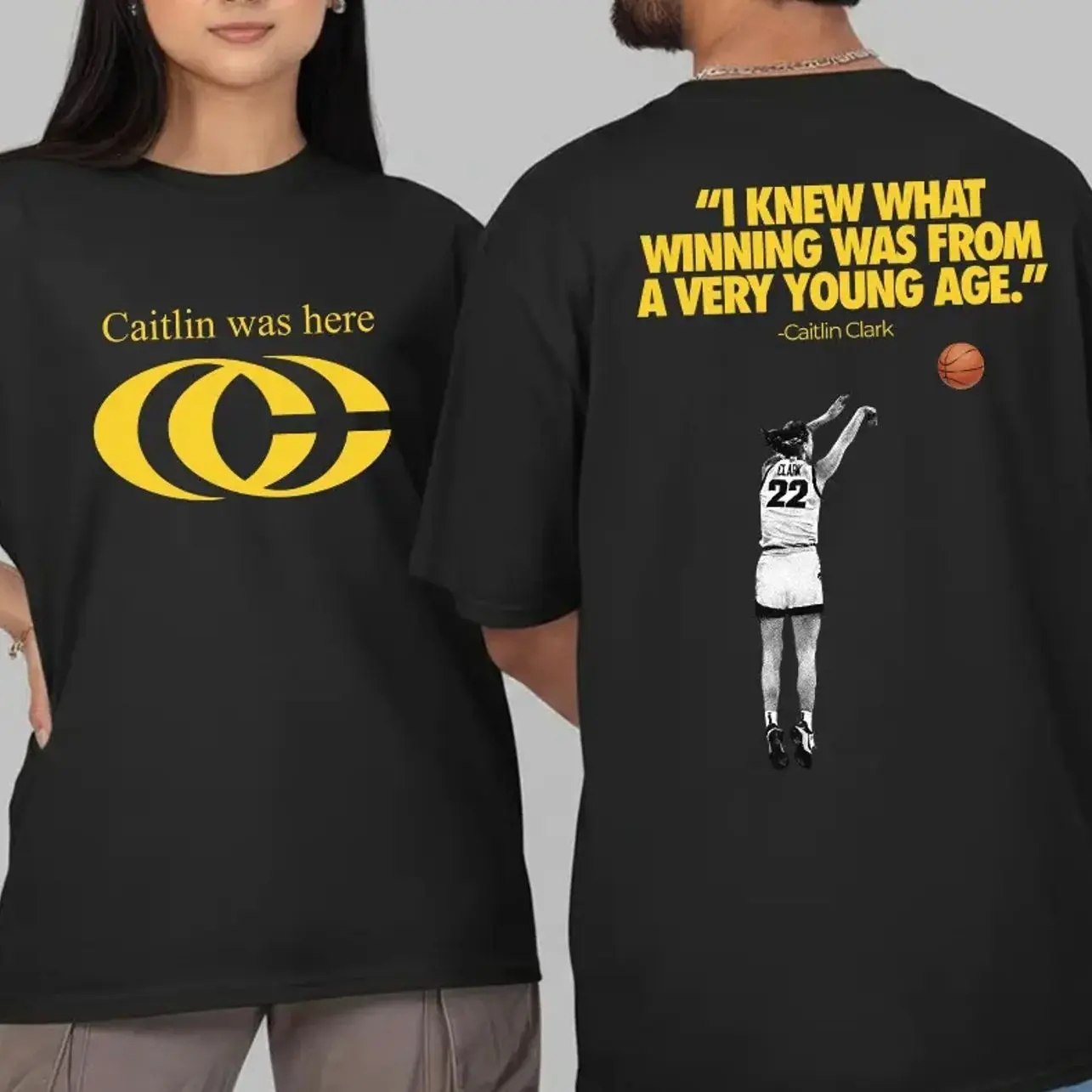 Caitlin Clark Was Here T-Shirt , #22 Clark Hoodie Gift For Him Multi Color, Size For Men,Women 9P