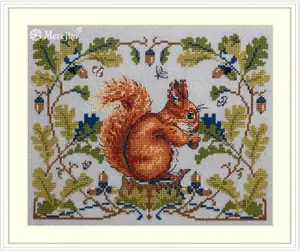 Squirrel K-146A Counted Cross-Stitch Kit