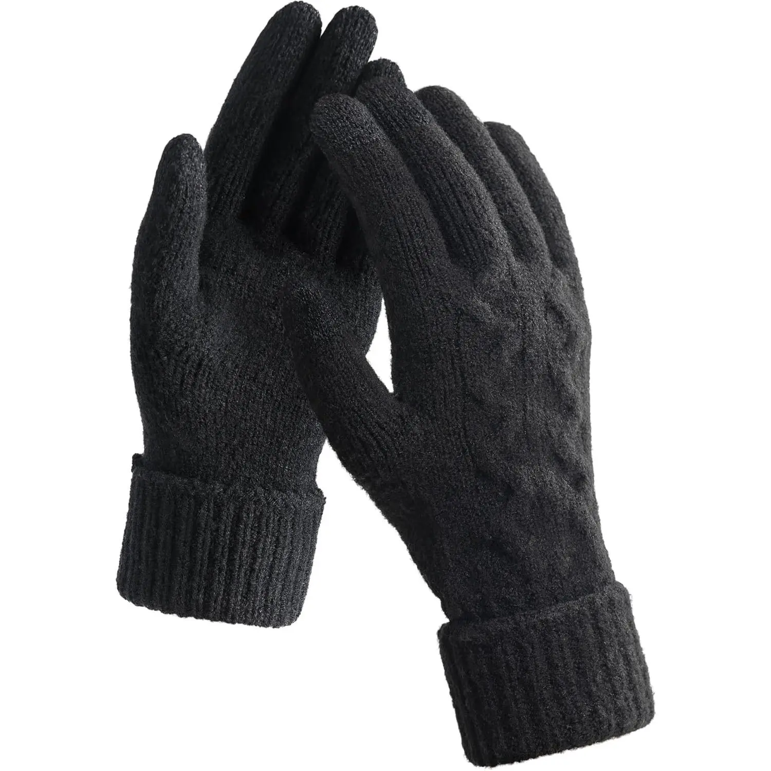Womens Merino Wool Gloves: Winter Touch Screen Thin Warm Glove for Women Cold Weather Driving Running Cycling Typing