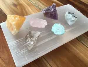 Selenite Plate - Rectangle Selenite Slab - Crystal Charging Pad