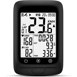 GPS , ANT+ Cycling  GPS with , Multifunctional ANT+ Bicycle  GPS with 2.4 LCD Screen,  Speedometer with Auto Backlight IP67
