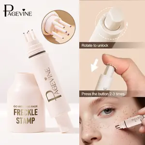 1 Piece｜PAGE VINE 5-Prong Natural Freckle Stamp Pen｜Waterproof & Long-Lasting·Natural-Looking Fake Freckles｜Daily/Party/Photo Atmosphere Essential｜Sweet Girl Makeup Must-Have