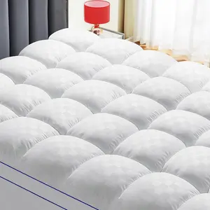 Mattress Topper, Extra Thick Pillow Top Mattress Pad Cover for  , 6-21 Inches Deep Pocket, 78x80 Inches, White