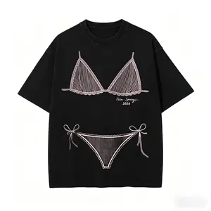 Summer t Shirts Bikini Graphic T-shirt ,Last Splash Seashells and Wedding Bells, Bikini Body Illusion Shirt, Funny Summer Vacation Coverup