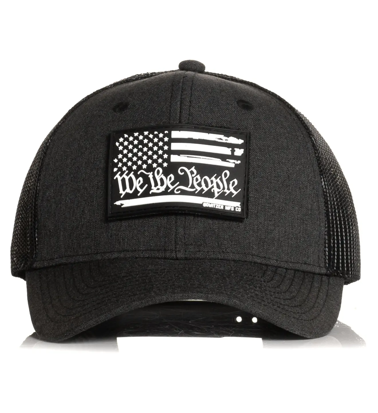 Howitzer Men's We The People Snapback Hat, Casual 6-Panel Trucker Cap with Polyester Mesh Back, Adjustable 1 Size, Snapback Hats, One Size
