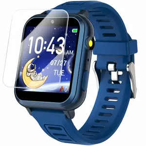 Game Smart Watch For With 24 Puzzle Games Hd Touch Screen Camera Music Player Pedometer Alarm Clock Calculator Flashlight 12/24hr Gift 4-12 Year Old Toys