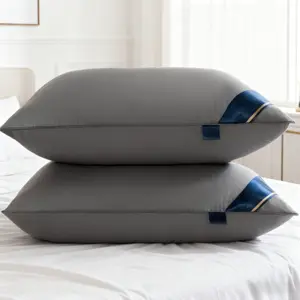 Soft Hotel Quality Pillow, Deep Sleep Neck Support, Slow Rebound High Density, Polyester Fiber Filled, Vacuum Compressed Packaging