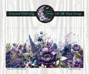 403-16oz Wrap-Floral UV DTF