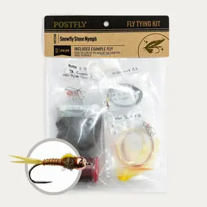 Fly Tying Kit |Snowfly Stone Nymph #16 & #18