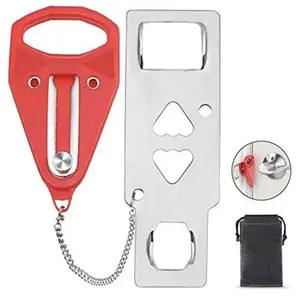 Portable Door Lock for Travel, Door Lock Self-Defense Security Device for Home,