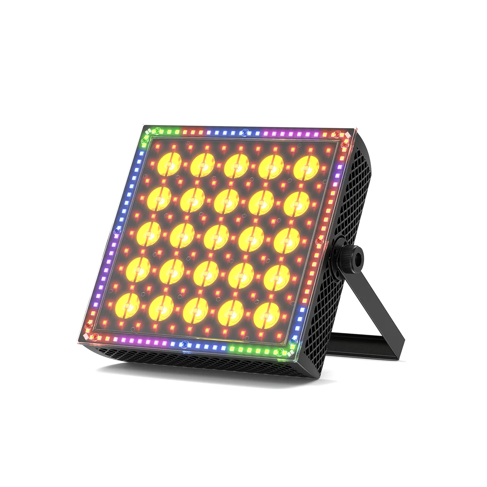 UKING 200W LED Stage Light, 25x5W Amber LEDs & 217 RGB Color Changing LEDs, AC Power Supply, Automatic Programs, Sound Mode, DMX512 RDM Upgrade, 50000h Lifespan, Stable Durable Commercial Lighting for DJ Bars