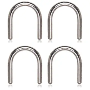 Set of 4 Septum Retainers - G23 Implant Grade Titanium
