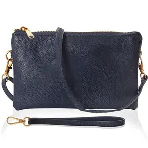 e Clutch Purses for Women - Dark Navy Blue Clutch Wallet Crossbody Purse for Women, Vegan Leather Wristlets, Small Purses and Handbags, Dressy Evening Wristlet Bag