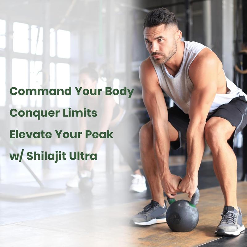 Natural High-Potency FLYNEW Shilajit Ultra I Adaptogen Energy Stamina Immune Antioxidant I Made in USA | 60 Capsules Dietary Supplement Healthcare Fitness Vitamin Edible Organic