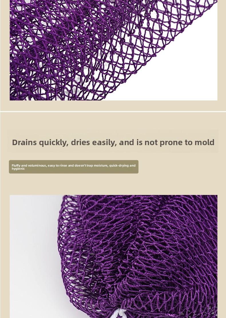 Authentic African Exfoliating Net Sponge, Your Ultimate Shower Back Scrubber, Gently Remove Dead Skin & Dirt, Reveal Silky Smooth Glowing Skin, Stretchable to 5ft for Full Body Cleanse, Viral Skincare Must-Have