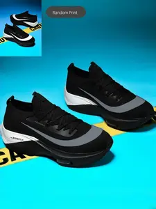 Men's Colorblock Lace Up Running Shoes, Casual Breathable Comfortable Sports Shoes, Lightweight Soft Sole Running Shoes for Daily Wear, Running Athletic Shoes