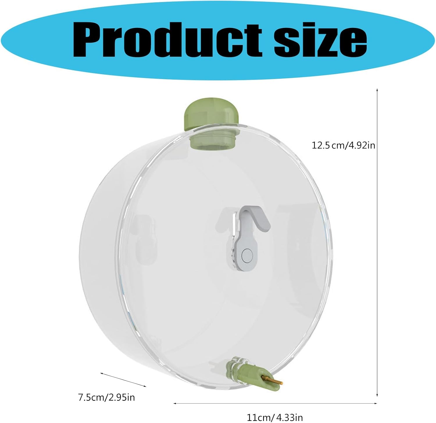 350ml Touch-Activated Automatic Bird Water Feeder (Color Random) - Anti-Corrosion Hanging Cage Attachment, Leak-Proof Low-Waste Bird Feeding Tool for Small-Medium Parakeets, Pet Supplies Feeding Tools, Bird Supplies