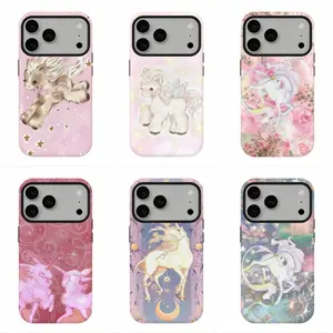 Unicorn Fairycore Aesthetic Phone Case, Compatible for iPhone 17 16 15 14 13 12 and for Samsung S21-S25, Perfect Gift For Dreamy Girly Vibe Lover