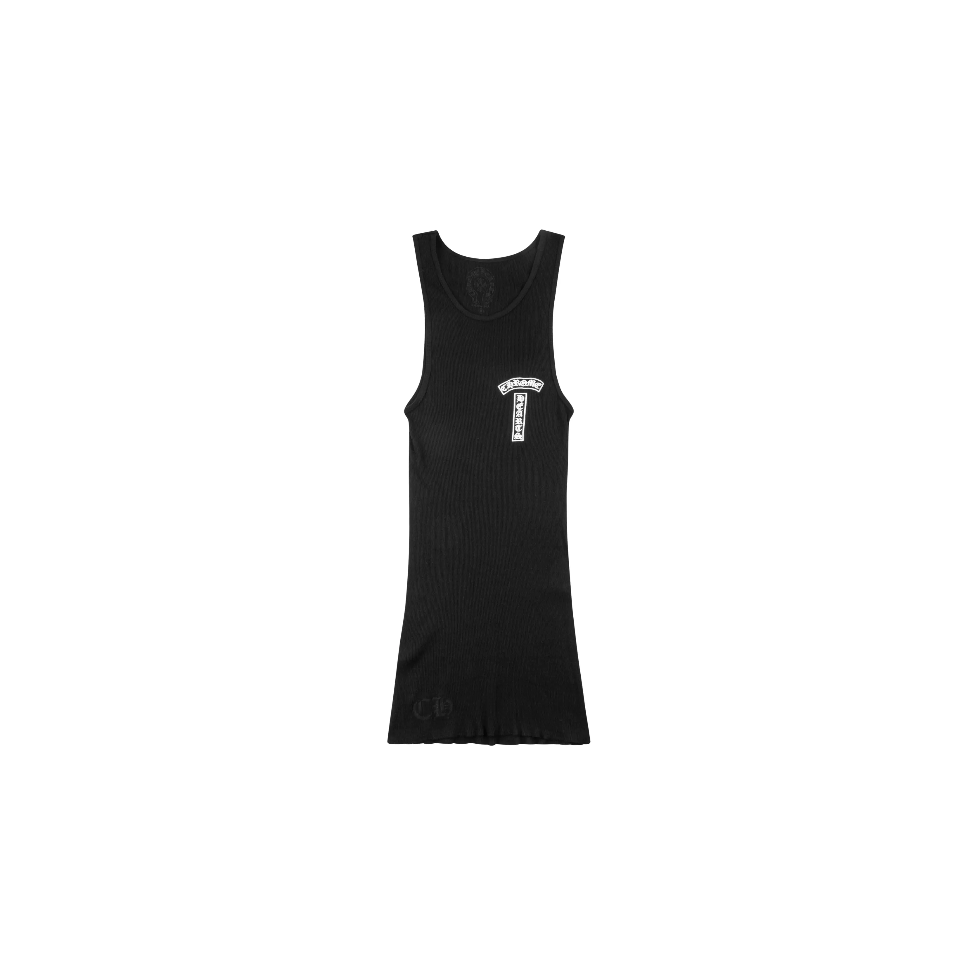 T-bar logo ribbed tank "Black" CHRM0189