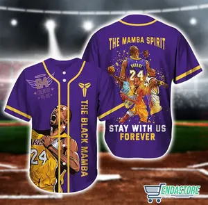 #KobeBryantt Mamba Spirit Stays With Us Forever Personalized Baseball Jersey