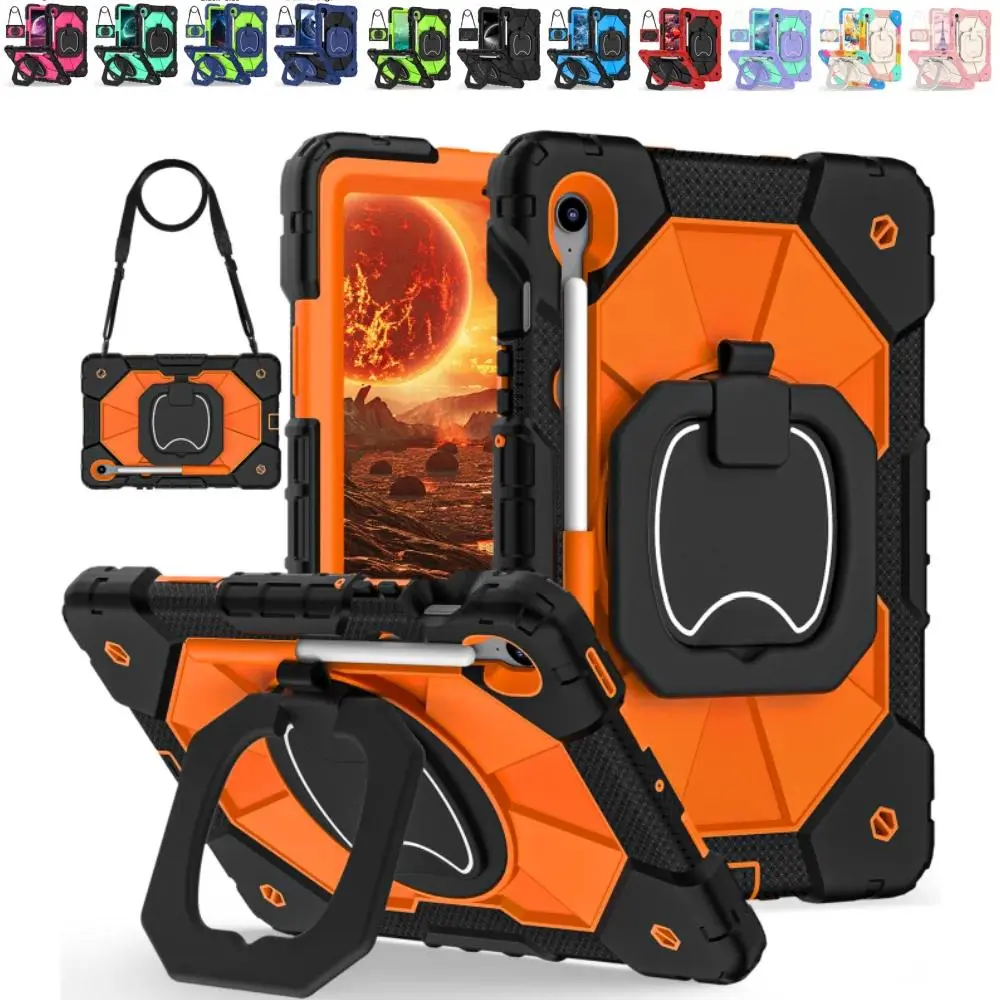 Heavy Duty Tablet Casing Protector Accessories for Samsung Galaxy Tab S10 Lite 2025 10.9in, S9, S9 FE, S10 FE (Models X400, X710, X510, X520) with Shock Resistance & Shoulder Strap