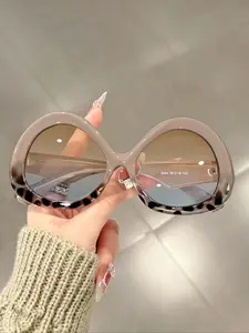 Fashionable Oval Frame Glasses, Modern Trendy Sunglasses, Trendy Casual Heart-shaped Leg Decoration Glasses for Everyday Use, Fashion Accessories for Outdoor Activities, Modern Frames Sunglasses, Trendy Shades