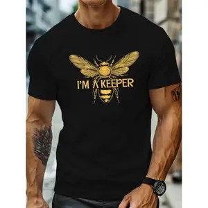 Unisex "I'M A KEEPER" Funny Slogan T-Shirt - 100% Cotton Comfortable Stretch Fabric, Short Sleeve Round Neck Casual Tee for Men & Women, Family Matching Gift, All-Season Wear