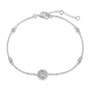 Solitaire Crystal Station Bracelet