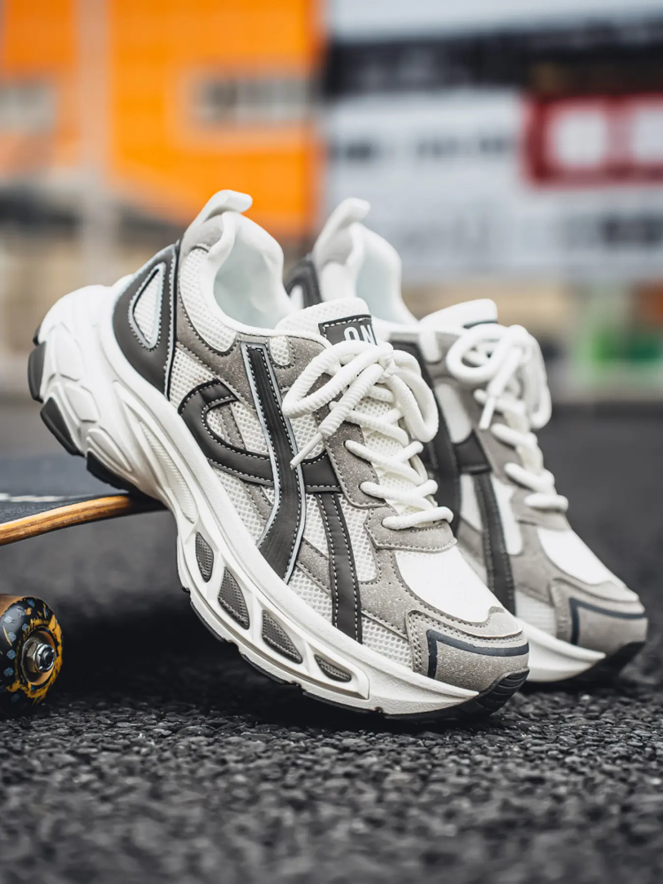Men's Retro Mesh Dad Shoes, Breathable Thick Sole Casual Sports Sneakers Trendy Versatile Daily Walking Running Trainers Fashionable Running Shoes