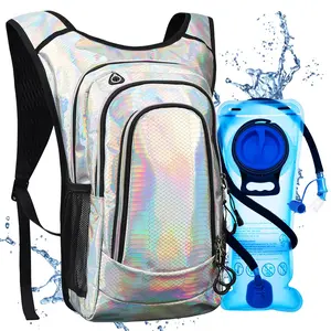 Hydration Backpack, Festival Rave Hydration Pack, Water Backpack with 2L Hydration Bladder, Rave Backpack Hydration Pack Hydropack Hydro for Hiking, Biking, Festivals, Raves