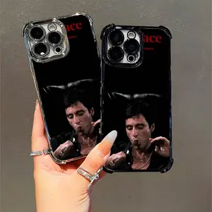 Scarface The World Is Yours Mob Movie Fan Art Durable Protective Case Compatible with iPhone 11/12/13/14/15/16 (Pro Max/Plus)