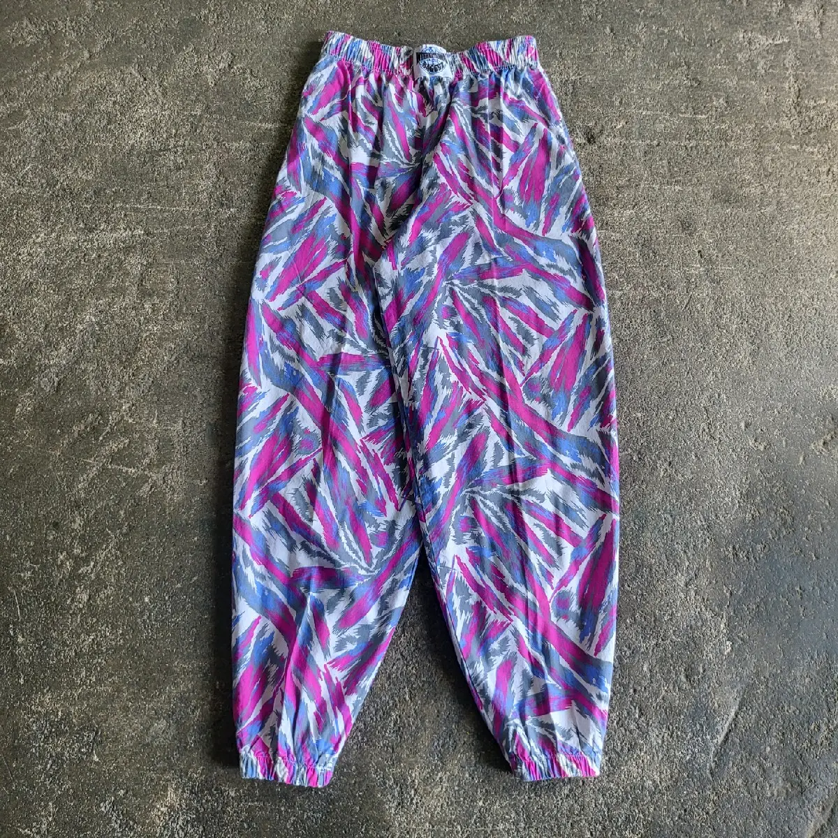 80s International Baggyz Pants Size L Purple White Hammer Pants Baggy Loose